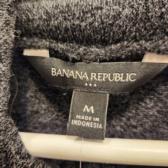 Banana Republic Sweater Dress Turtleneck Gray Fall Business Capsule - Size M - Picture 5 of 6